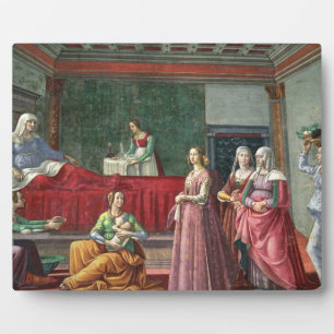 Placa Expositora El nacimiento de San Juan Bautista (fresco) (ver a