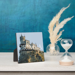 Placa Expositora El nido del castillo de Swallow en Crimea