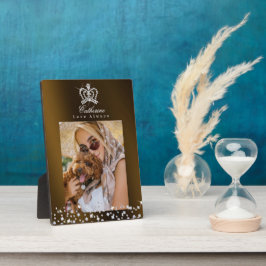 Placa Expositora El oro moreno de la corona brillante