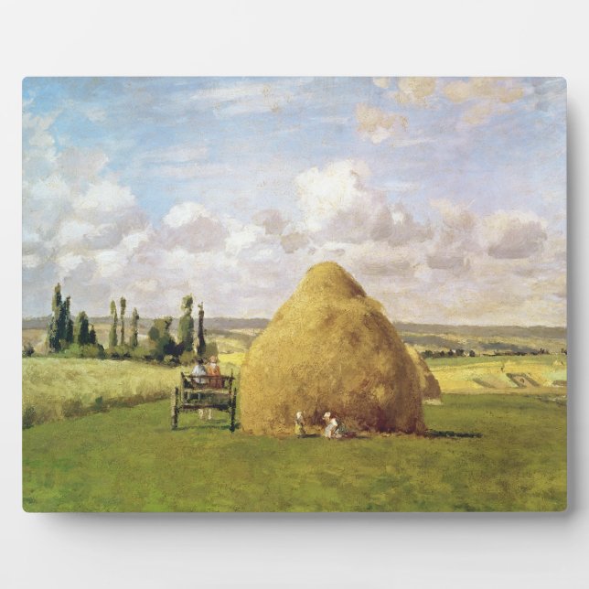 Placa Expositora El pajar, Pontoise, 1873 (Frente)