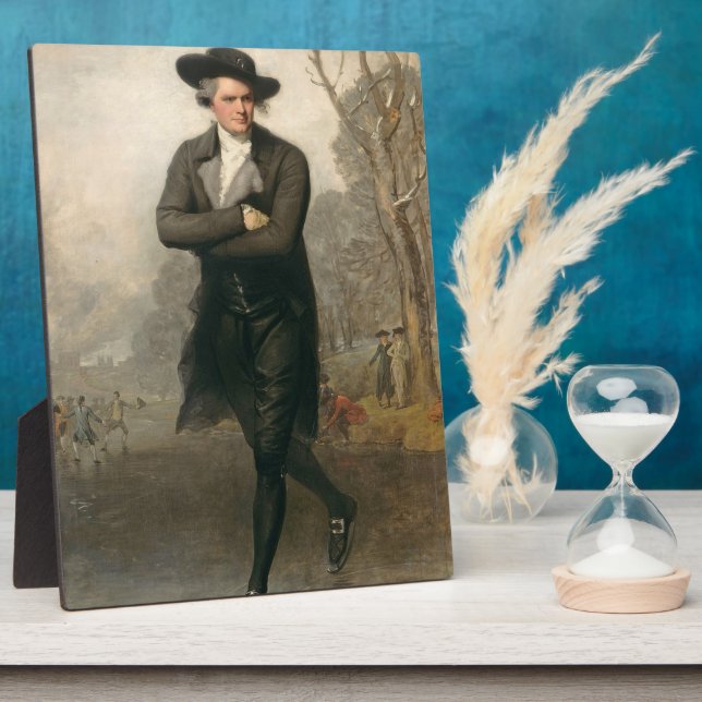 Placa Expositora El patinador (retrato de William Grant) (Lado)