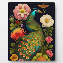 Placa Expositora El pavo real | Tabletop Haeckel moderno