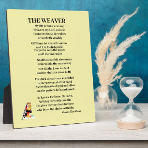 PLACA EXPOSITORA EL POEMA WEAVER