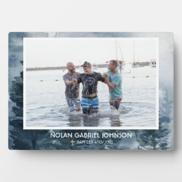 Placa Expositora El regalo conmemorativo del bautismo cristiano de 