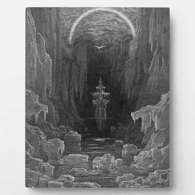 Placa Expositora El Rime Del Antiguo Mariner Gustave Dore (Frente)
