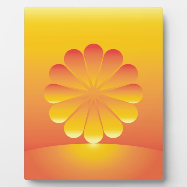 Placa Expositora el sol sale (Frente)