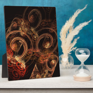 Placa Expositora El sonido de la música abstracta del arte de Plaqu