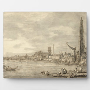 Placa Expositora El Támesis mirando hacia Westminster desde cerca d