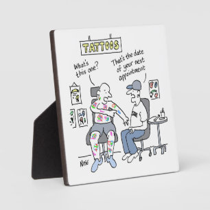 Placa Expositora El tema de los tatuajes divertidos