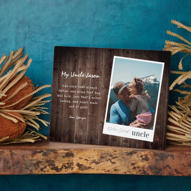 Placa Expositora El tío más frío del mundo | Plaque fotográfico mod (Lado)