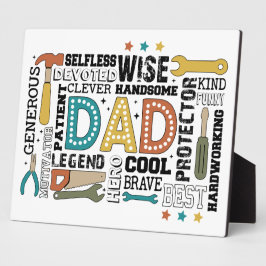 Placa Expositora El último kit de herramientas de papá: construido 