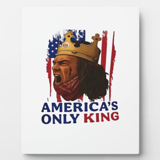 Placa Expositora El único rey de América (Frente)
