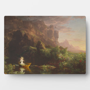 Placa Expositora El Viaje de la Vida: Niñez, 1842 (aceite en lienzo