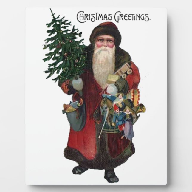 Placa Expositora El viejo Papá Noel (Frente)