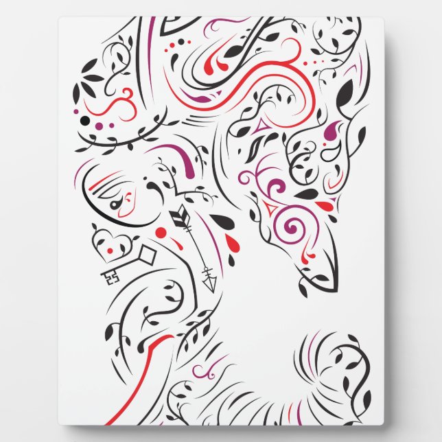 Placa Expositora elefante ornamental (Frente)