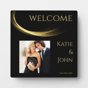 Placa Expositora Elegancia dorada-Boda-