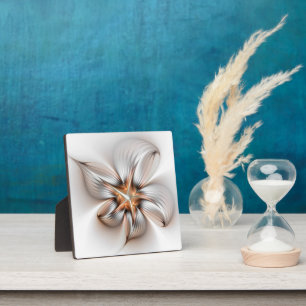 Placa Expositora Elegancia floral modernidad Resumen arte fractal