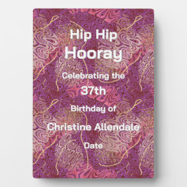 Placa Expositora Elegant Silhouette Stencil Abstract Art Birthday