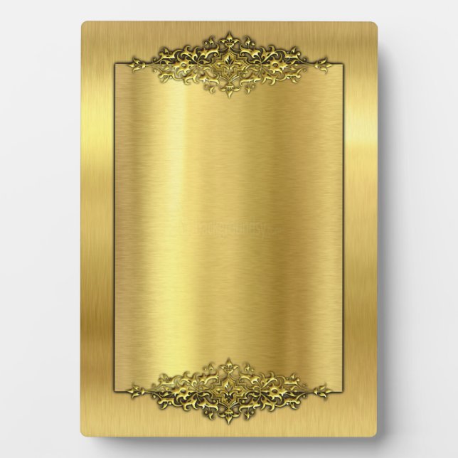 Placa Expositora Elegant Wedding Easel, Gold (Frente)