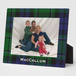 Placa Expositora Elegante Blue & Green MacCallum Tartan Plaid