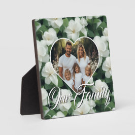 Placa Expositora Elegante clásico verde botánico floral