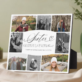 Placa Expositora Elegante Collage de Fotos Personalizadas de Herman