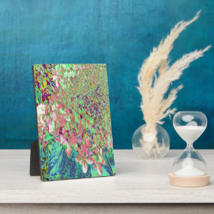 Placa Expositora Elegante Coral y Chartreuse Limelight Hydrangea