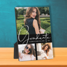 Elegante foto de graduación negra