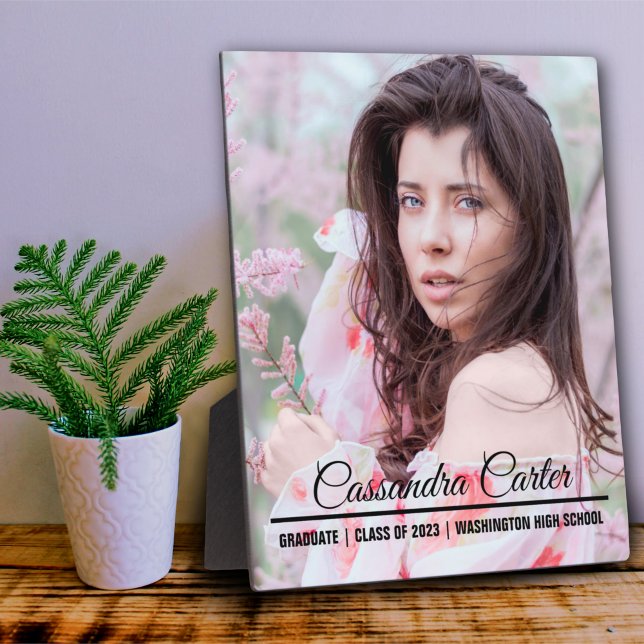 Placa Expositora Elegante foto de Personalizado graduado (Subido por el creador)