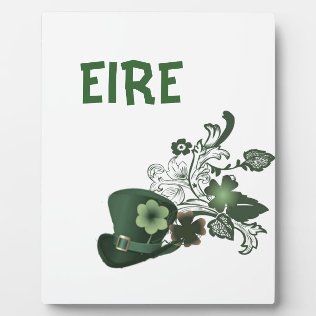 Placa Expositora Elegante Gorra de Shamrock (Frente)