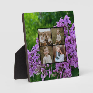 Placa Expositora Elegante lilacs lavender plantilla de fotografía f