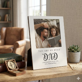 Placa Expositora "Elegante Moderno Regalo Personalizado Día del Pad