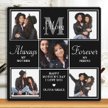 Placa Expositora Elegante MOM 5 Collage de fotos Monograma Único Ma<br><div class="desc">Sorpresa mamá este Día de la Madre con una foto única personalizada de 5 poemas madre y placa monográfica. "Siempre mi madre, por siempre mi amigo" Personaliza esta placa madre con fotos, mensajes y nombres favoritos. Visita nuestra colección para ver los mejores regalos del día de mamá y regalos personalizados...</div>