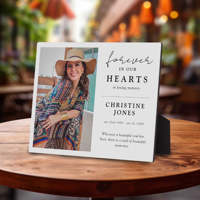 Placa Expositora Elegante para siempre en nuestro memorial fotográf (Subido por el creador)