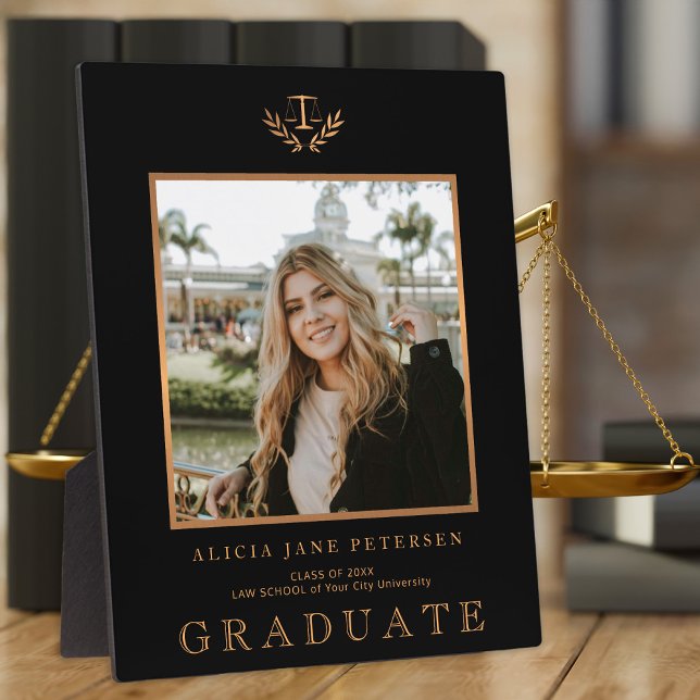 Placa Expositora Elegante personalizado de graduación de la escuela (Subido por el creador)
