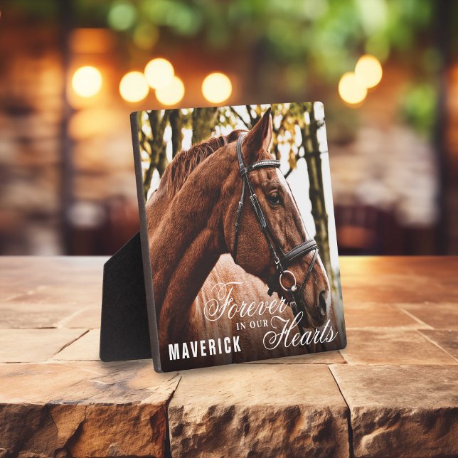 Placa Expositora Elegante Por Siempre en Nuestros Corazones Monumen (Subido por el creador)