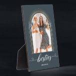 Placa Expositora Elegante regalo moderno para Bestie BFF Photo Keep<br><div class="desc">Elegante regalo moderno para Bestie BFF Photo Keepsake</div>