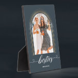 Placa Expositora Elegante regalo moderno para Bestie BFF Photo Keep<br><div class="desc">Elegante regalo moderno para Bestie BFF Photo Keepsake</div>