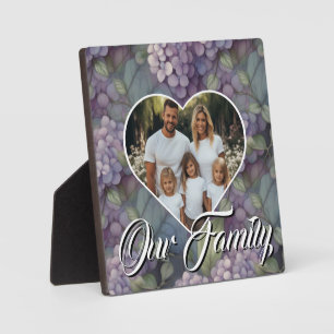 Placa Expositora Elegante suave polvoriento color morado de agua fo