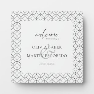 Placa Expositora Elegante tablero Minimalista de espuma blanca negr