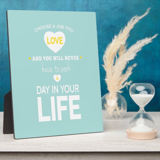 Placa Expositora Elegir oferta Inspiradora Verde azulada de trabajo (Lado)