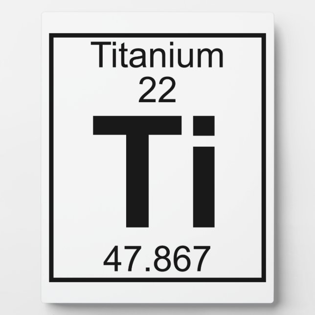 Placa Expositora Elemento 022 - Ti - Titanio (Completo) (Frente)