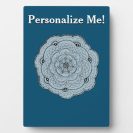 Placa Expositora Elija su propia flor de aspecto de crochet de colo