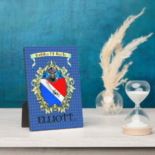 Placa Expositora Elliott Escudo y Tartán