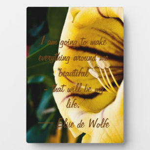 Placa Expositora Elsie de Wolfe Quote Plaque
