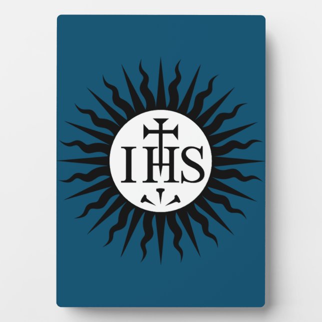 Placa Expositora Emblema de la Sociedad de Jesús (Frente)