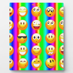 Placa Expositora emoji arco iris