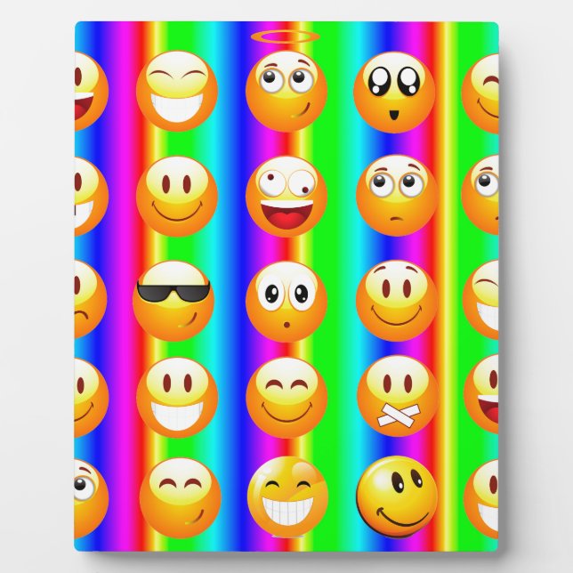 Placa Expositora emoji arco iris (Frente)