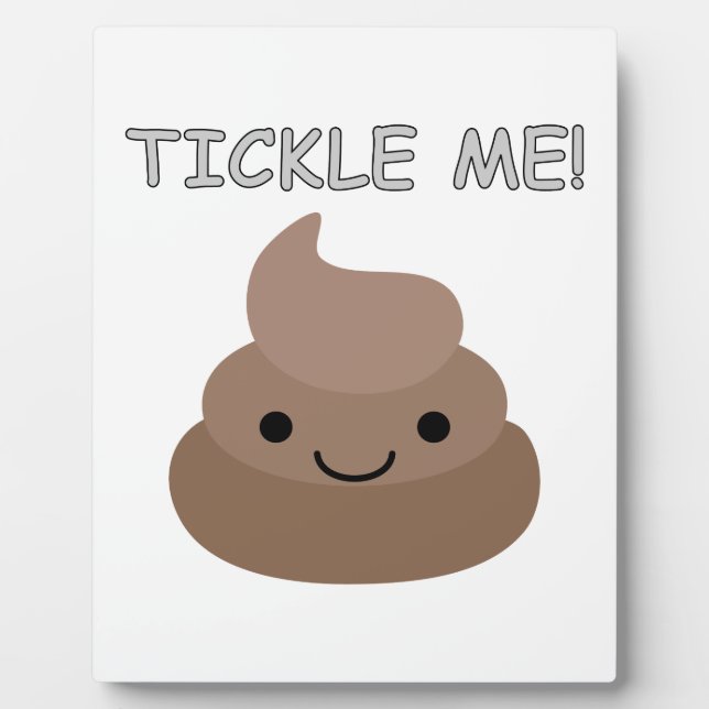 Placa Expositora Emoji Cute Tickle Me Poop (Frente)