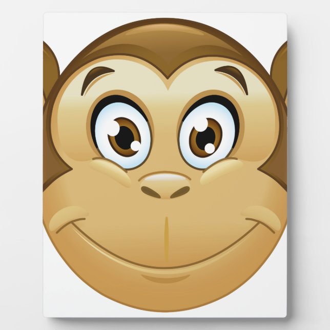 Placa Expositora emoji de mono (Frente)